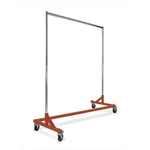 garment racks (commercial, orange)