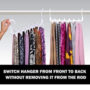 Wonder Hanger MAX Scarf Hanger, Patented & TRADEMARKED Closet Organizer, and Space Saver