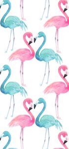 jalibei couples of flamingos hand towel bath towels soft kitchen dish towels 13.6 * 29 for household daily use | home decoration | carry-on hotel gym spa