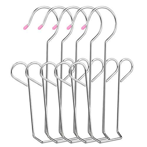 Yisscen 5 Pack Shoes Hanger Drying Rack for Dehumidifying Hanging Leather Shoes, Stainless Steel Drying Shoes Organizer Hook, Space Saving Shoes Hangers for Closet Wall, Multifunctional Shoe Hook