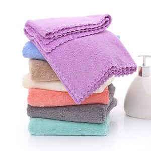 Smalibal 35x75cm Face Towel, Superfine Fiber Shower Towels, Bath Towels Hand Towels, Wash Cloth Towel, Face Washcloths for Bath, Hand, Face, Gym and Spa, Home, Office Blue