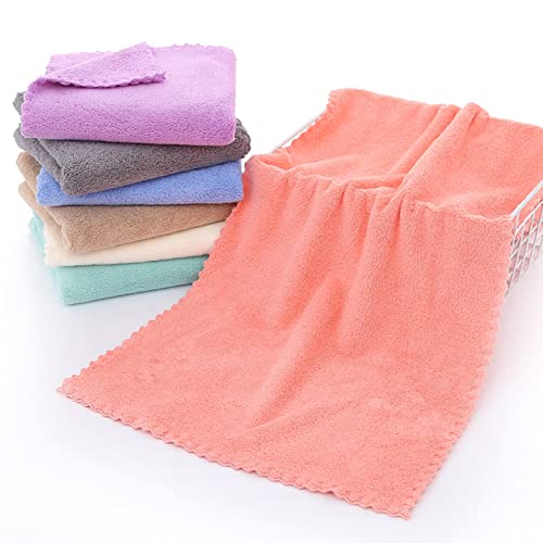 Smalibal 35x75cm Face Towel, Superfine Fiber Shower Towels, Bath Towels Hand Towels, Wash Cloth Towel, Face Washcloths for Bath, Hand, Face, Gym and Spa, Home, Office Blue