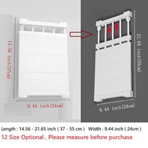 HabiWell Scalable Closet Storage Shelf Wall Mounted Kitchen Rack Space Saving Wardrobe Decorative White Adjustable Organizer Shelves Cabinet Holders (Length: 14.56-21.65 inch Width: 9.44 inch)