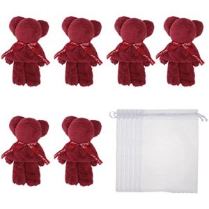 Veemoon 1 Set Adorable Bear Shaped Towel Decorative Washcloth Face Washing Towel