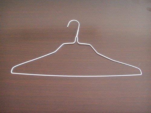 100 Gold Wire Hangers 18" Standard Gold Clothes Hangers (Gold)