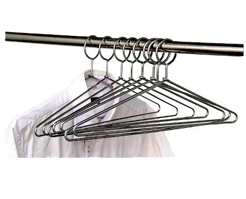 Only Hangers Quality Hotel Anti-Theft Hangers - Polished Chrome (Set of 25)