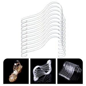 Holibanna Clear Sandals Clear Sandals 10pcs Acrylic Shoe Display Support Clear Sandal Shoes Shaper Rack Shoes Forms Inserts Stand for Shoe Store Retail Shop Home Storage Summer Sandals Summer Sandals