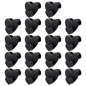 18 Pcs Clothes Hanger Connector Hooks,Heart-Shaped Heavy Duty Cascading Hanger Hooks,Cascading Hanger Save Space,for College Dorm Room Organizer Closet(Black)