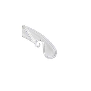 NAHANCO 405 Plastic Shirt/Dress Hanger for Bridal/Formalwear Apparel, Jumbo Weight, 17" - Clear (Pack of 100)