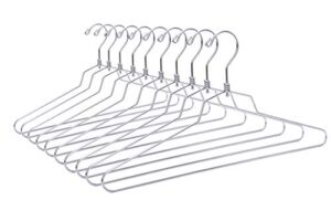 16" quality metal hangers, 30-pack, swivel hook, stainless steel heavy duty wire clothes hangers, heavy-duty clothes, jacket, shirt, pants, suit hangers (30, 16" inch)