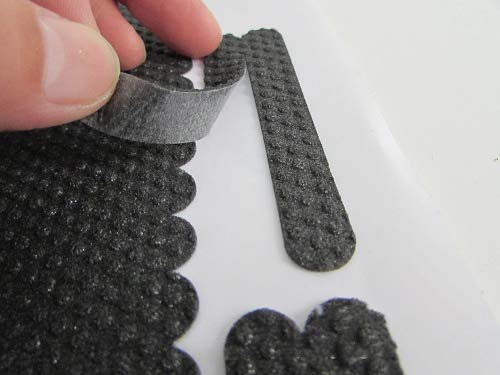 Bettli Non-Slip Foam Hanger Grips Hanger Strips (Black 8x1)