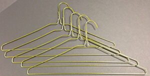 fabricare choice - case of 500 13 gauge 16" wire suit hangers gold