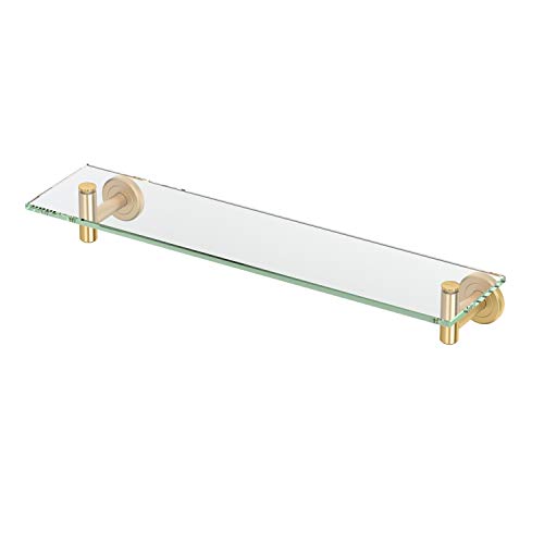 Gatco 4236 Latitude II, Glass Shelf, 20”, Brushed Brass