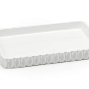 Roselli Trading Company Wave Bath Accessory Set, White