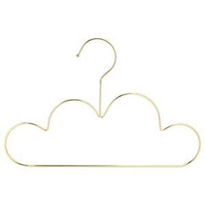 pteanecay coat hangers for kids,gold cloud shape metal hangers infant & toddler closet,11.8 * 7.7 * 0.2inch,10 pcs