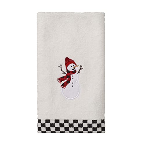 Avanti Linens Fingertip Towel, 100% Cotton Velour, Holiday Decor, Set of Two (Rustic Pals Collection),