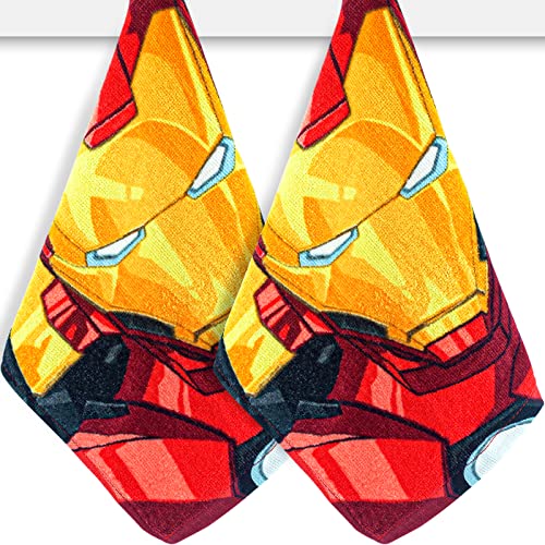 30 X 30cm Unisex One Size Iron Man Cotton Towel Avengers Cartoon Face Cloth Towel