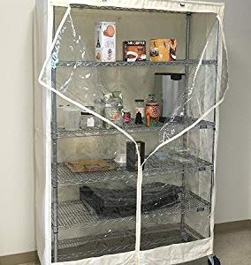 Formosa Covers Storage Shelving Unit Cover, fits Racks 36" Wx18 Dx72 H one Side See Through PVC, Off-White Color, Cover Only