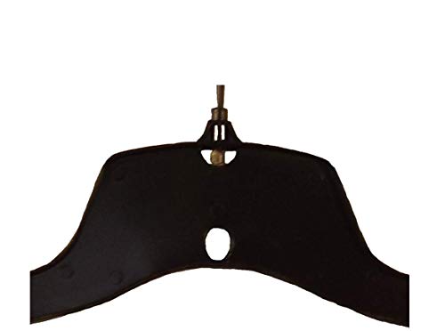 NAHANCO 25500BHMG Plastic Shirt/Dress Hanger with Black Swivel Hook and Molded Non-Slip Shoulders, Heavy Weight, 17", Black (Pack of 100)