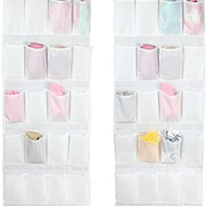 24 Pockets Shoe Organizer Over the Door Wall Mounted Hanging Storage Bags Tidy Closet Home Bedroom Space Saver Caddy Organiser Rack Shelf Holders Household Wardrobe Accessory