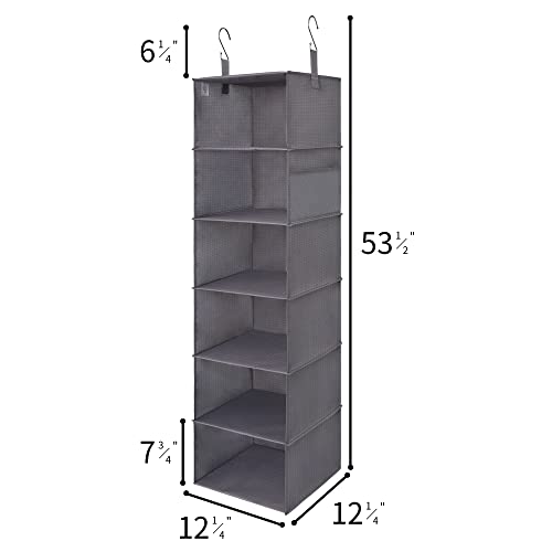 GRANNY SAYS Bundle of 2-Pack Shelf Organizer for Closet & 1-Pack Closet Hanging Storage Shelves