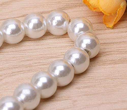 WellieSTR White Faux Pearl Bow Pants Hangers with Clips 10 Pack, Pants Hanger, Jeans/Skirt Hanger, Clip Hanger for Pant, Skirts, Slacks, Bottoms Hangers