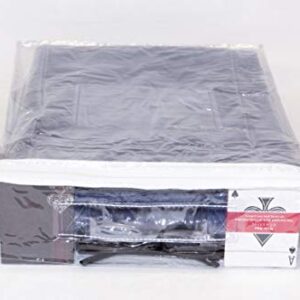 Clear Vinyl Zippered Storage Bags 12 x 15 x 3 Inch 5-Pack with Handle and Pockets