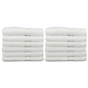 linum home textiles luxury hotel collection 100% turkish cotton terry washcloths (set of 12)
