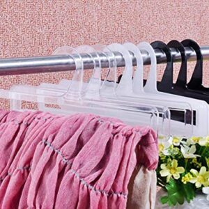 WellieSTR (Pack of 50 Plastic Hangers,Towel/Scarf/Legging Hangers, 16.5cm/6.5" - Black