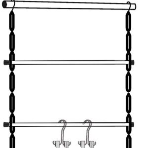 Deluxe 12-Pair Hanging Boot Storage - Double Decker Caddy Includes 12 Boot Hangers (Boot Organizer, Boot Hanger, Boot Storage System) (Original System with 12 Boot Hangers)