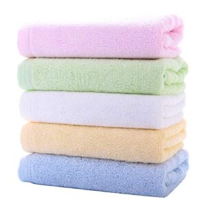 yiyayo absorbent washcloths bamboo towel set 10 pack for bathroom-hotel-spa-kitchen multi-purpose fingertip towels & face cloths 12'' x 12''