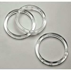 nahanco cir3100 acrylic scarf rings, large, clear (pack of 100)