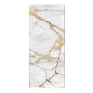 hand towel white marble gold for bathroom kitchen microfiber fingertip bath towels 12 x 27.5 inch soft decorative home hotel gym laundry room