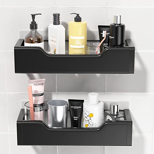 Gatlei Bathroom Shower Shelves 2-Pack Bathroom Caddy for Shower Organizer Rack Shower Shelves for Inside Shower Storage Basket Wall Shelf Kitchen Bedroom