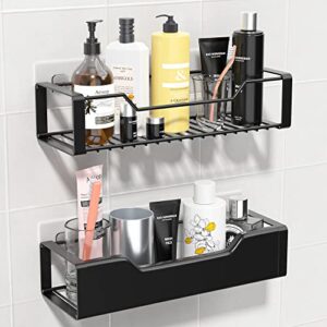 Gatlei Bathroom Shower Shelves 2-Pack Bathroom Caddy for Shower Organizer Rack Shower Shelves for Inside Shower Storage Basket Wall Shelf Kitchen Bedroom