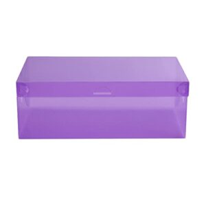 cabilock clear shoe boxes storage shoes container color stackable case purple clear plastic candy organizer plastic storage box