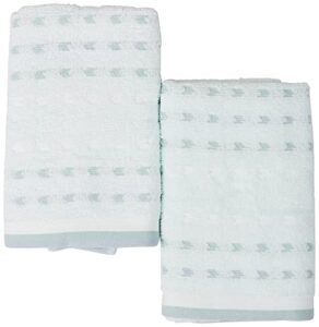 caro home 2 pk peyton hand towel set hand towel green multi