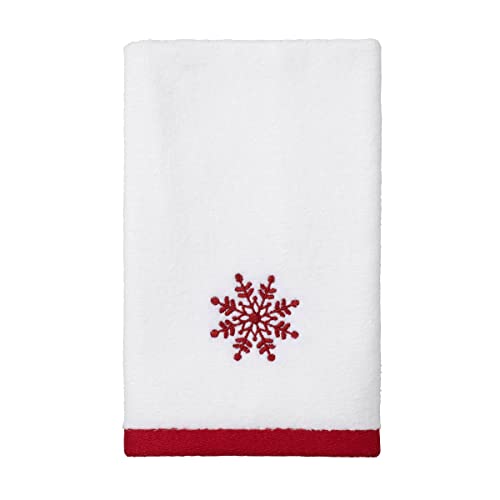 Avanti Linens - Fingertip Towel, 100% Cotton Velour, Holiday Decor, Set of Two (Sparkle Collection)