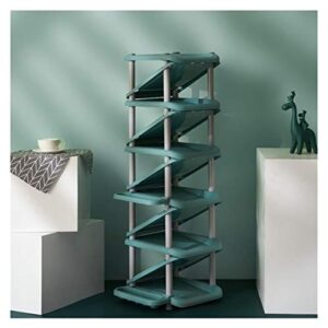 xiaofeng214 shoe rack multi-layer storage special price simple shoe cabinet, economical simple modern multi-functional assembly living room plastic household (color : mo green)