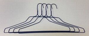 fabricare choice - box of 100 blue 18" plastic coated steel wire shirt hangers