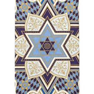 Design Design Passover Seder Decorative Paper Hand Towels for Bathroom Guest Towels Disposable, Use for Hanukkah Party Napkins Jewish Holidays, Bar Mitzvah Blue Judaica Pak 30