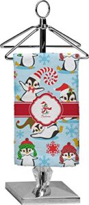 rnk shops christmas penguins finger tip towel - full print (personalized)