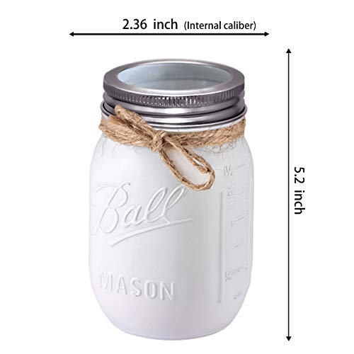 Mason Jar Bathroom Set（3 Piece）-Foaming Soap Dispenser, Toothbrush Holder,Flower Vase,for Wedding House Decor Countertop and Vanity Organizer Bathroom Kitchen Farmhouse Décor (Brushed Nickel