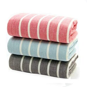 lifewheel cotton gause muslin hand towels(3 pack,16"x 28") - soft absorbent durable towels for home and outdoor use (color1)