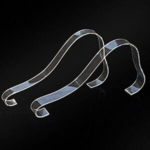hugestore 5 pairs clear acrylic sandal shoe display stand shoe supports shaper forms inserts