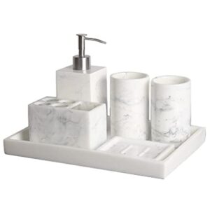 wykdd six-piece set bathroom supplies set bathroom set wash set resin mouthwash cup toothbrush holder set