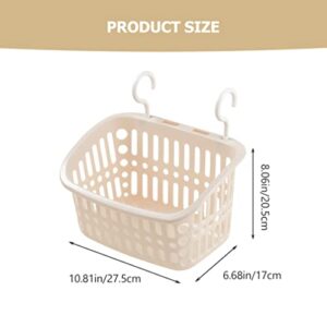 Zerodeko 2Pcs Bathroom Organizing Basket Plastic Hanging Shower Caddy with Hook Shampoo Conditioner Storage Basket for Home Kitchen Bathroom