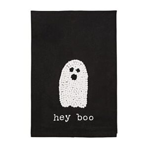 mud pie large knotted halloween towel, boo, 26" x 17.5"