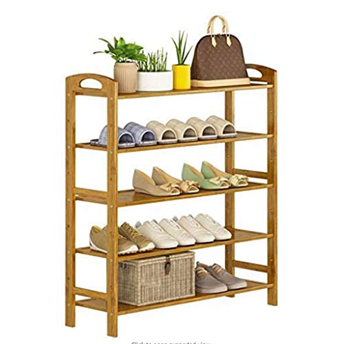 DINGZZ 5- Layers of Shoe Rack, Provincial Space Simple Shoes Dustproof Shelf Solid Wood House Multilayer Shoe Rack