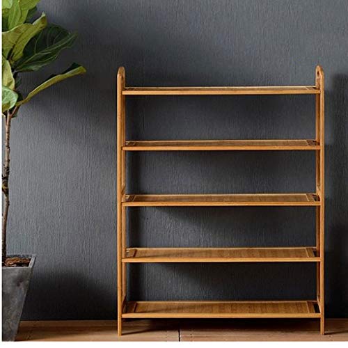 DINGZZ 5- Layers of Shoe Rack, Provincial Space Simple Shoes Dustproof Shelf Solid Wood House Multilayer Shoe Rack